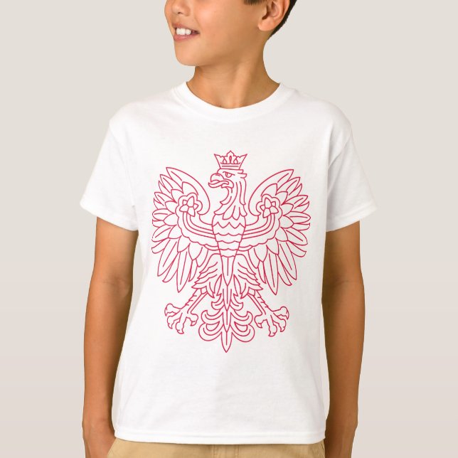 Polish Emblem - Poland Shield - Polska Herb Polski T-Shirt (Front)
