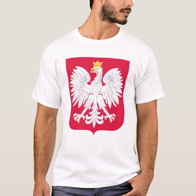 Polish Emblem - Poland Shield - Polska Herb Polski T-Shirt (Front)