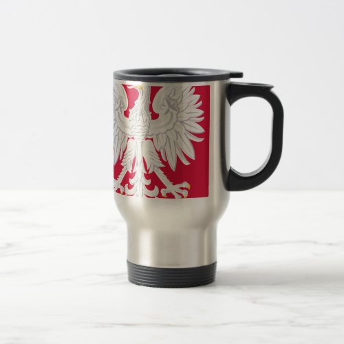 Polish Emblem _ Poland Shield _ Polska Herb Polski Travel Mug