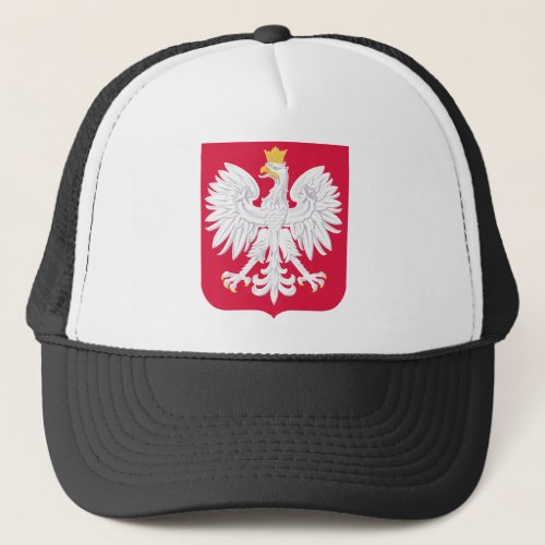Polish Emblem _ Poland Shield _ Polska Herb Polski Trucker Hat