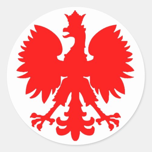 Polish Falcon Eagle Classic Round Sticker