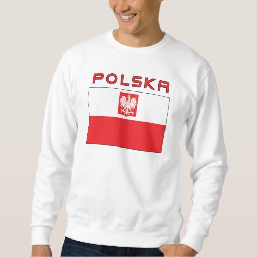 Polish Falcon Flag With Polska Sweatshirt