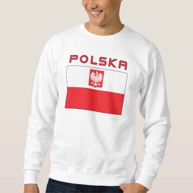 Polish Falcon Flag With Polska Sweatshirt (Front)
