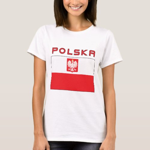 Polish Falcon Flag With Polska T_Shirt