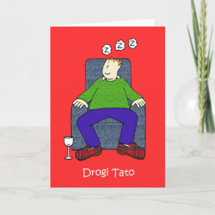 Polish Father's Day Cartoon Humor Card