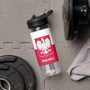 Polish Flag bottle, patriotic Poland Water Bottle
