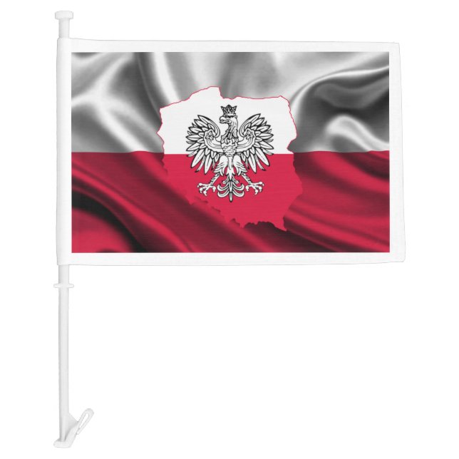 Polish Flag Car Flag (Front)