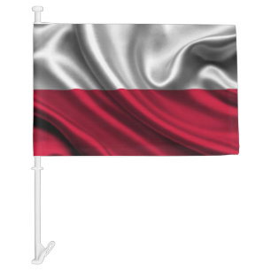 Polish Flag Car Flag