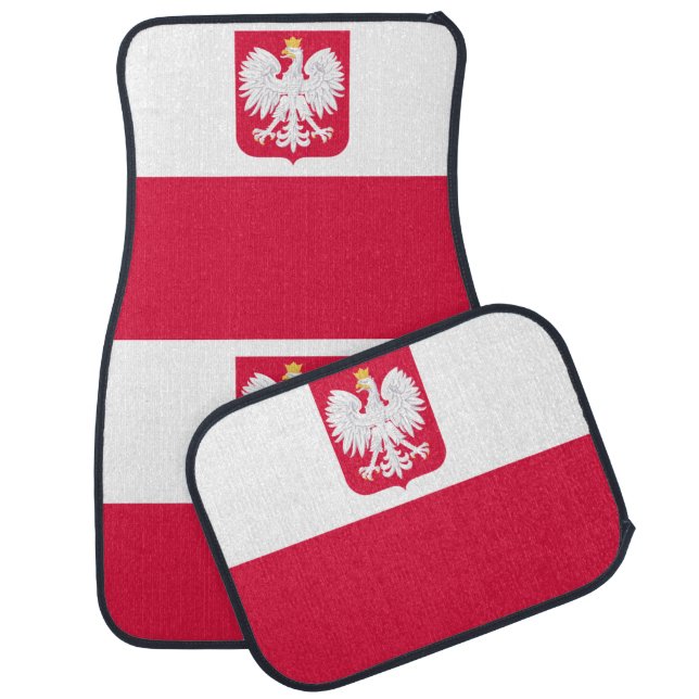Polish flag car mat (Set)