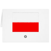 Polish Flag Cards (Back Horizontal)