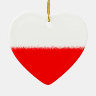 Polish Flag Ceramic Ornament