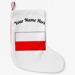 Polish Flag Christmas Stocking