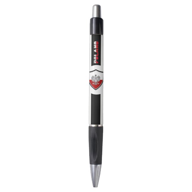 Polish flag-coat arms pen (Front Vertical)