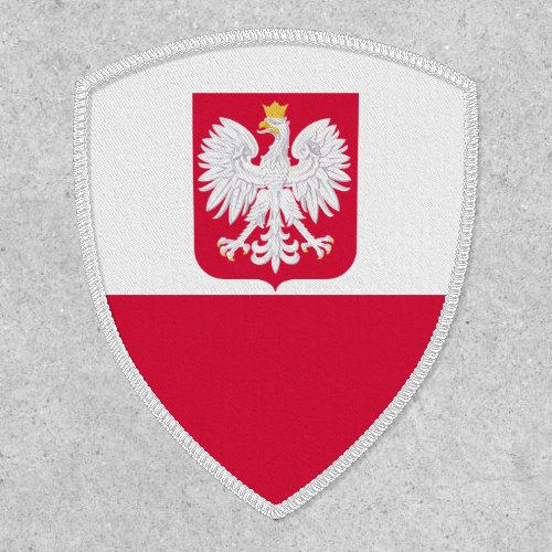 Polish Flag  Coat of Arms Flag of Poland Patch