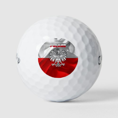 Polish flag_coat of arms   golf balls