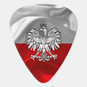 Polish flag-Coat of arms Guitar Pick