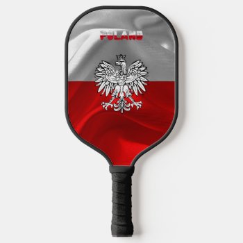 Polish Flag-coat Of Arms Pickleball Paddle by Pir1900 at Zazzle