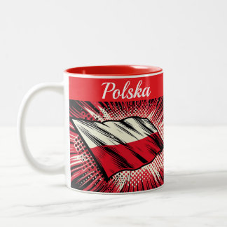 Polish flag coffee Mug