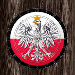 Polish Flag Dartboard & darts / game board<br><div class="desc">Dartboard: Poland & Polish flag darts,  family fun games - love my country,  summer games,  holiday,  fathers day,  birthday party,  college students / sports fans</div>