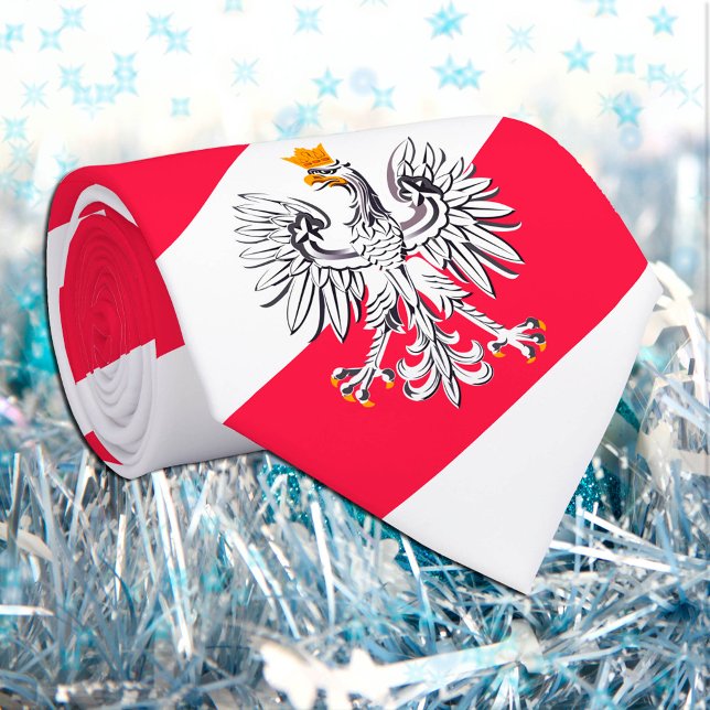 Polish Flag, Eagle Poland, business / sports Neck Tie (Creator Uploaded)