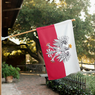 Polish Flag & Eagle Poland country patriot /sports