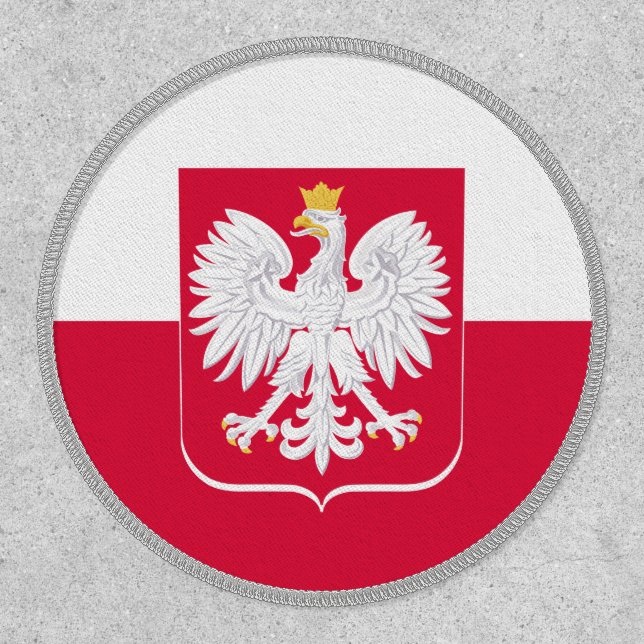 Polish Flag, Eagle & Poland fashion Patch /sports (Front)
