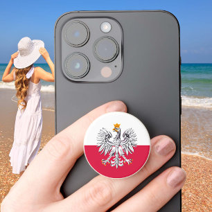 Polish Flag & Eagle Poland fashion patriot /sports PopSocket