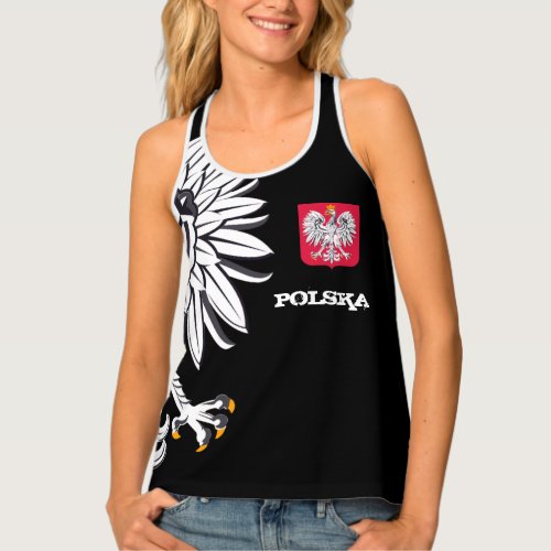 Polish Flag Eagle  Poland fashion Polska sports Tank Top