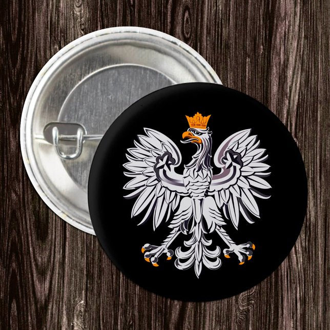 Polish Flag, Eagle & Poland fashion /sports Button (Creator Uploaded)