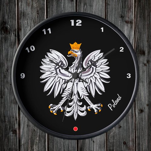 Polish Flag  Eagle Poland fashion  sports Clock