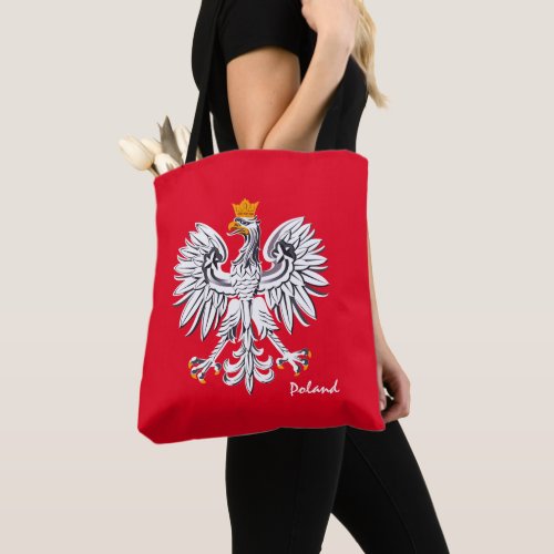 Polish flag  Eagle Poland fashion sports fans Tote Bag