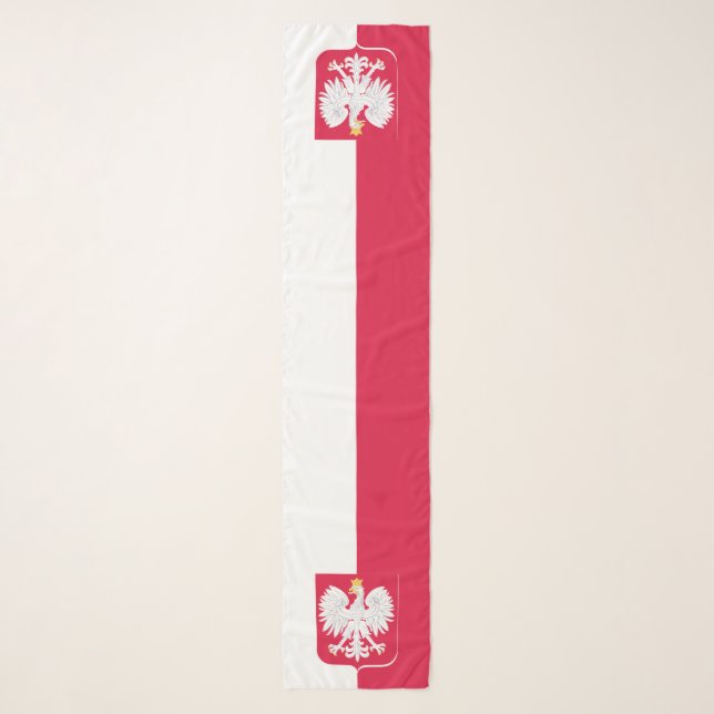 Polish Flag, Eagle & Poland fashion /sports Scarf (Front)