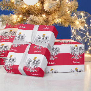 Polish Flag, Eagle & Poland gifts Wrapping Paper