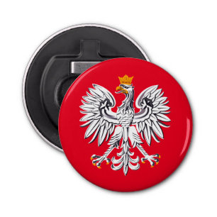 Polish flag & Eagle, Poland holiday party /sports Bottle Opener