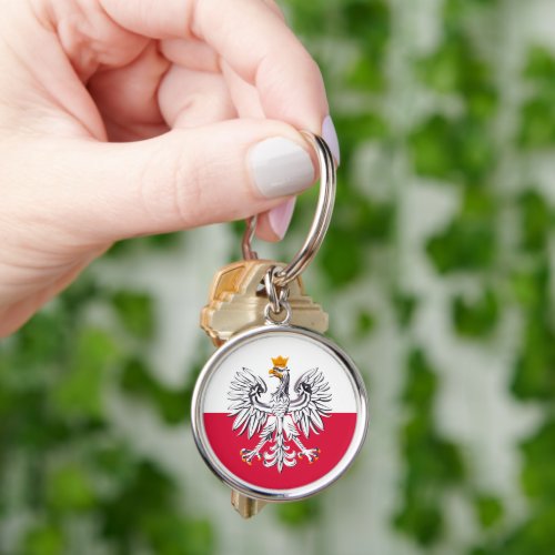 Polish flag  Eagle Poland holiday travelsports Keychain