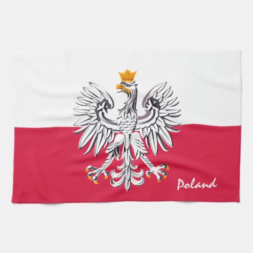 Polish flag  Eagle Poland home fashion sports Kitchen Towel