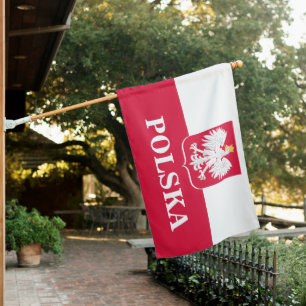 Polish Flag & Eagle Poland patriots /sports Polska