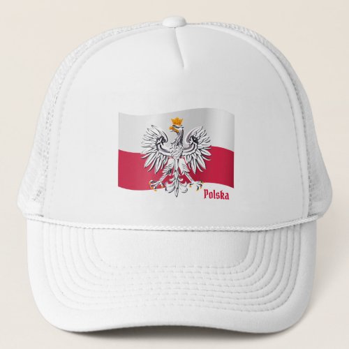 Polish flag  Eagle Poland _ Polska sports fans Trucker Hat