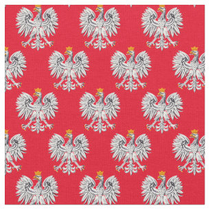Polish Flag & Eagle, Poland Trendy Fabric /fashion