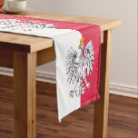 Polish flag, Eagle Sport fan house decor / Poland Short Table Runner<br><div class="desc">Table Runners: Poland,  Eagle & Sports Fans - love my country and Polish flags for your table,  office,  living room / home decor</div>