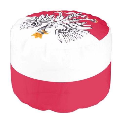 Polish Flag  Eagle symbol Poland house sports Pouf
