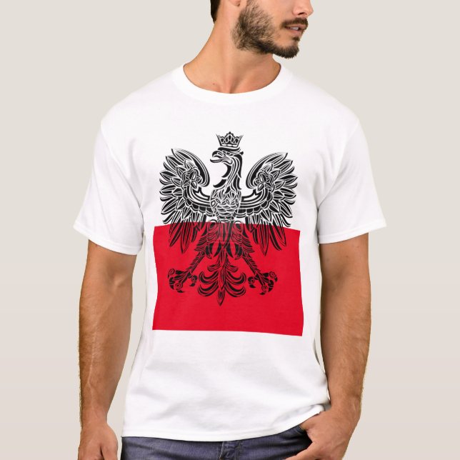 Polish Flag & Eagle T-Shirt (Front)