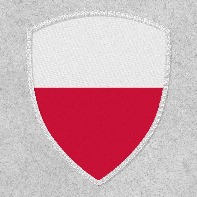 Polish Flag, Flag of Poland Patch (Front)