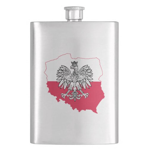 Polish Flag Flask