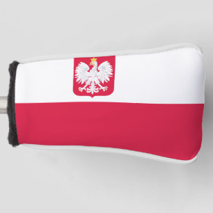 Polish flag golf head cover
