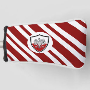 Polish flag golf head cover