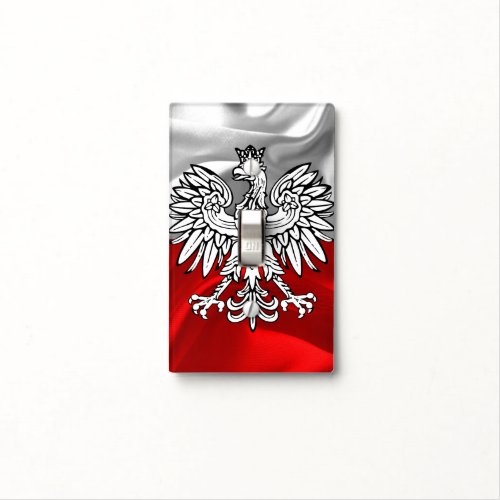 Polish flag light switch cover