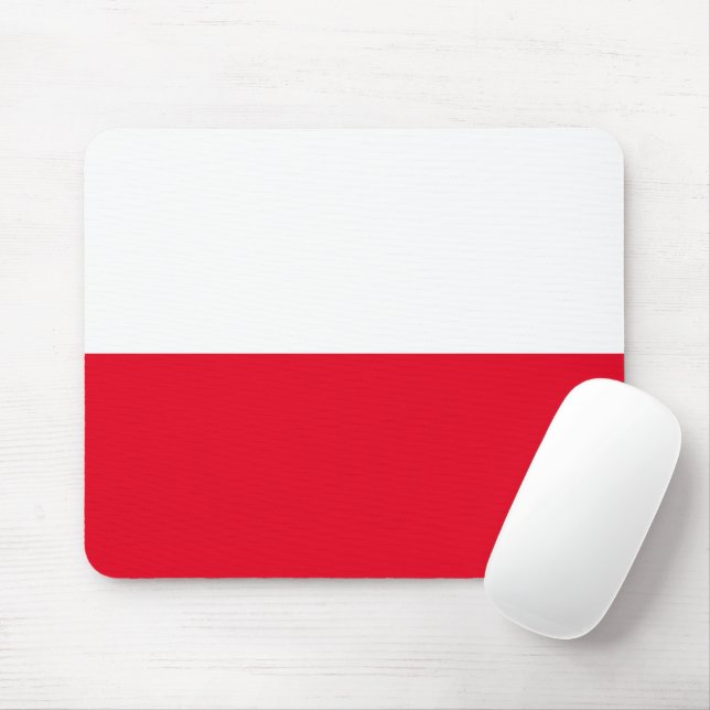 Polish Flag Mousepad (With Mouse)