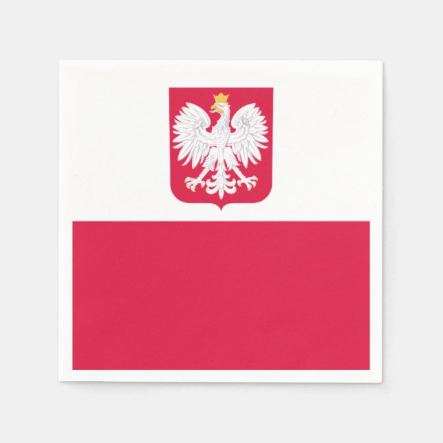 Polish flag napkins (Front)