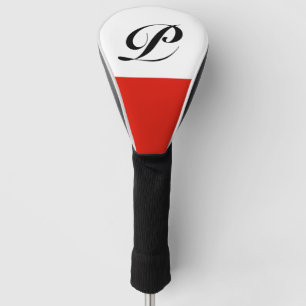 Polish flag of Poland custom monogram Golf Head Cover